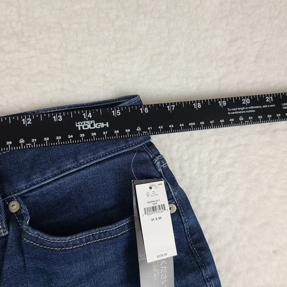 Banana Republic Travel Jeans Men 31x34 Blue Athletic Fit Dark Wash Denim NEW NWT